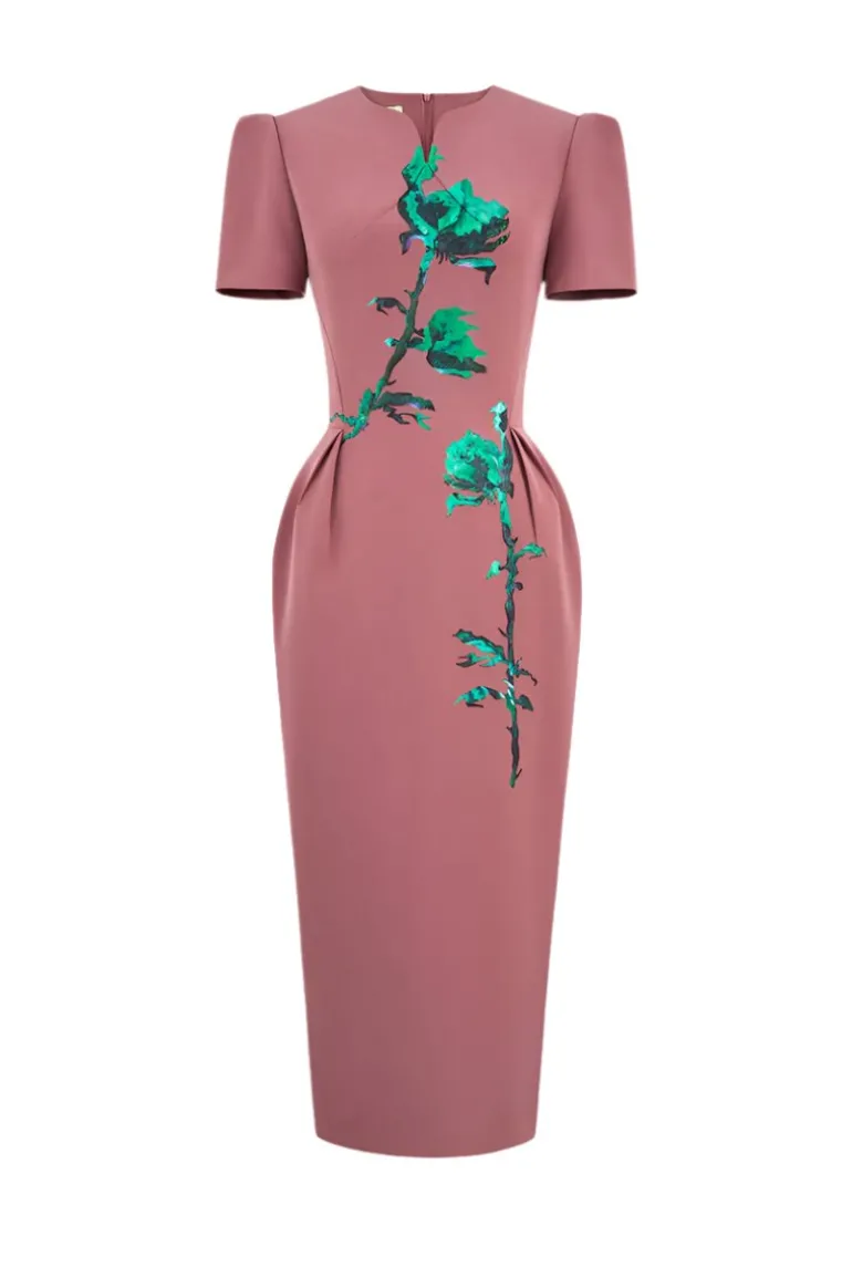 Dresses | Midi Dresses<CULT MIA MYSTIC ELEGANCE MIDI DRESS Raspberry Glace Pink