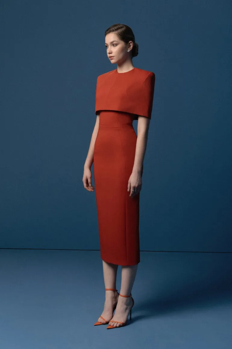 Dresses | Midi Dresses<CULT MIA NAOMI MIDI DRESS Burnt Orange