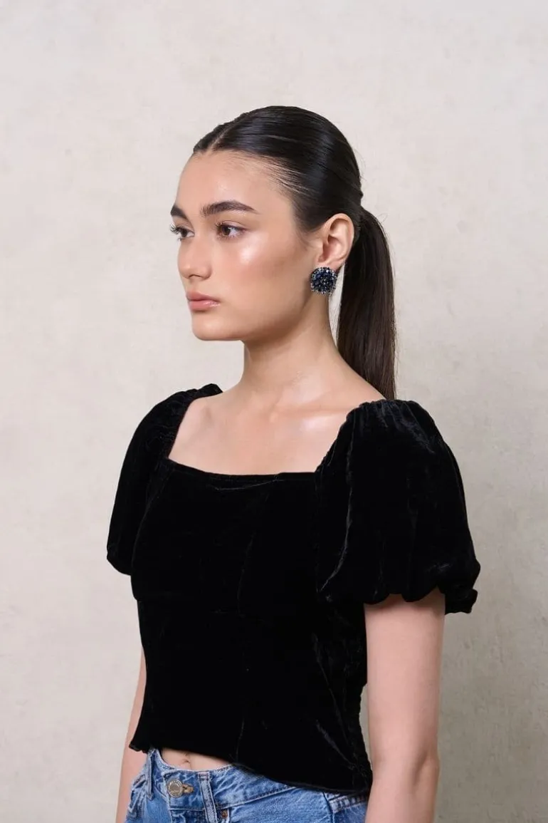 Earrings<CULT MIA GELA EARRINGS Navy