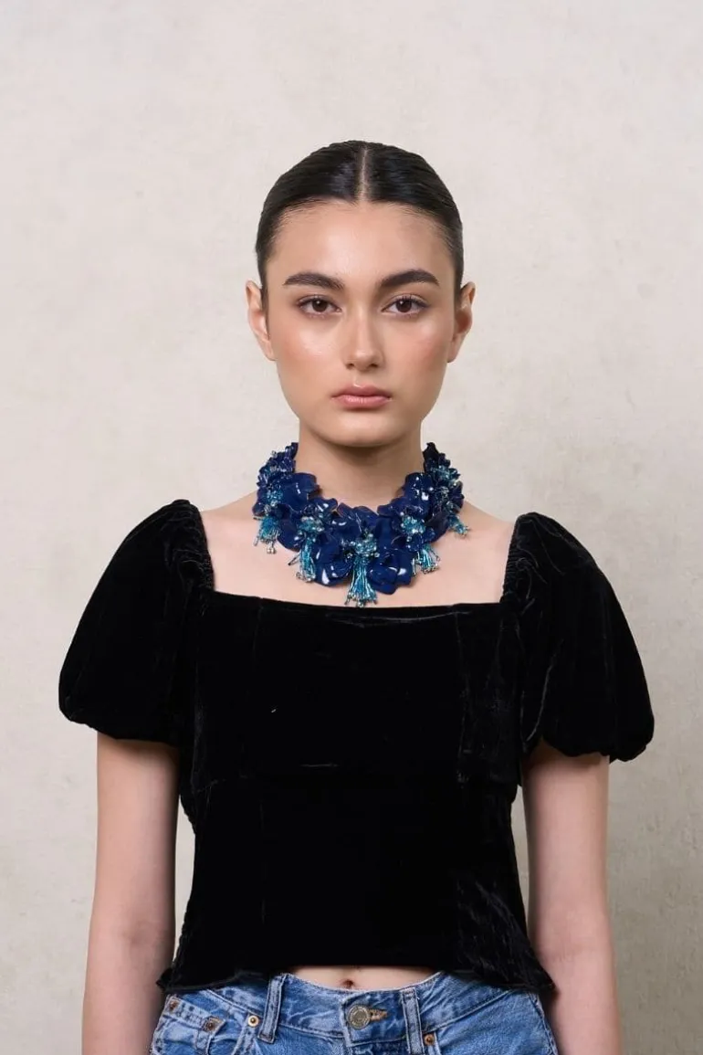 Necklaces<CULT MIA NAVY GIANNA NECKLACE Blue