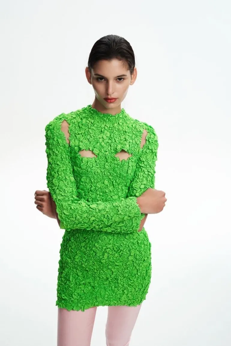 Dresses | Mini Dresses<CULT MIA BILLIE MINI DRESS Neon Green