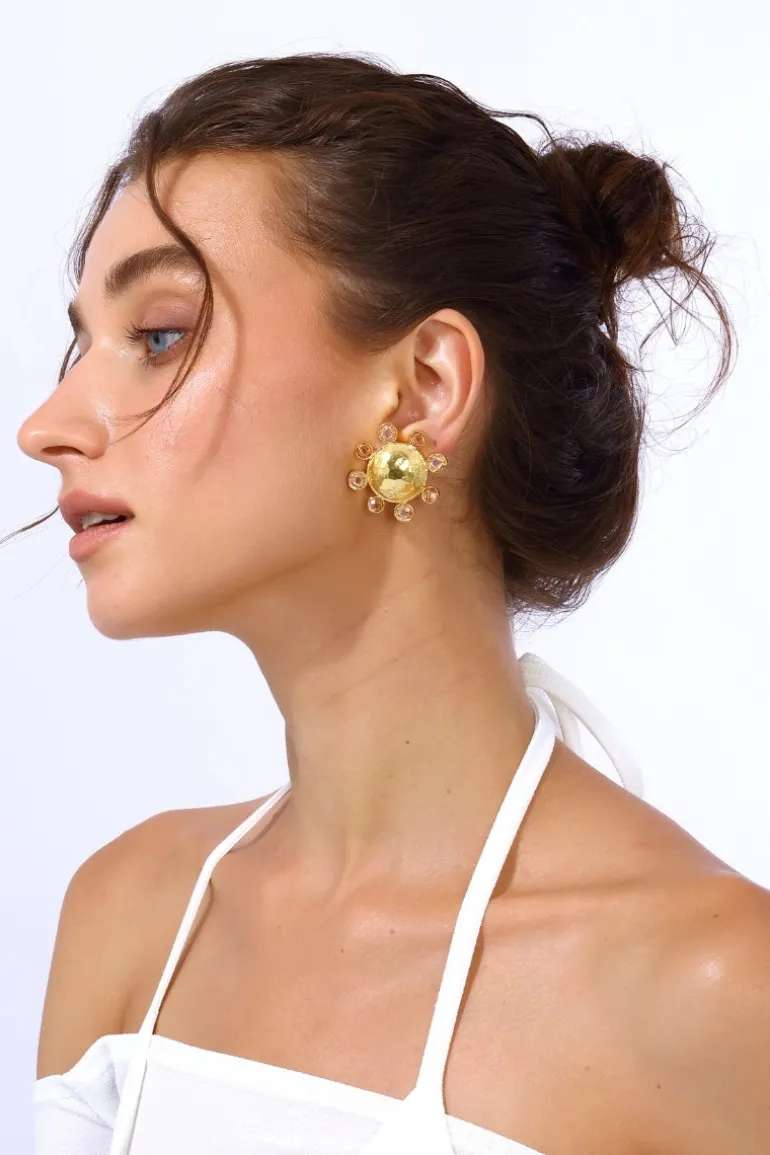 Earrings<CULT MIA NEPTUNE EARRINGS IN Champagne