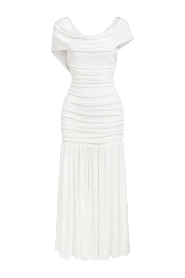 Dresses | Midi Dresses<CULT MIA NEWIN SCOOP NECK MIDI DRESS White