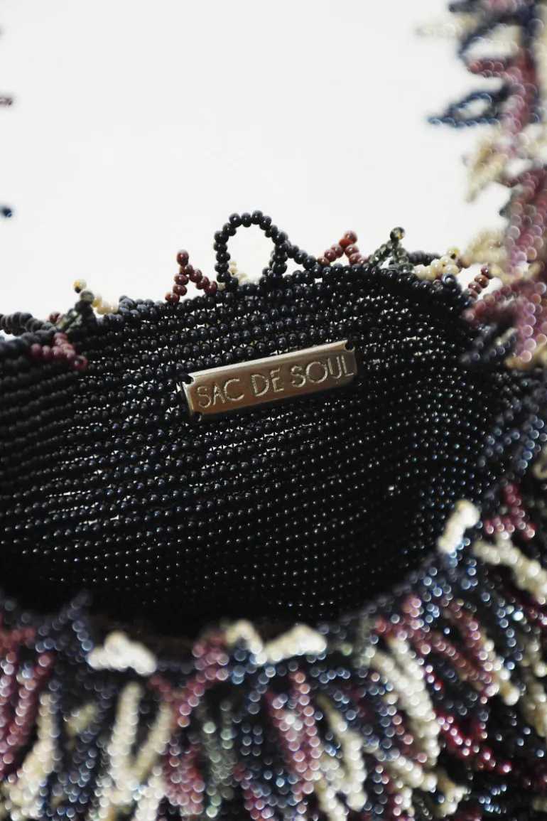 Top Handle Bags<CULT MIA NINA BAG IN GUNPOWDER BLACK GARNET AND CREAM Gunpowder Black, Cream & Garnet