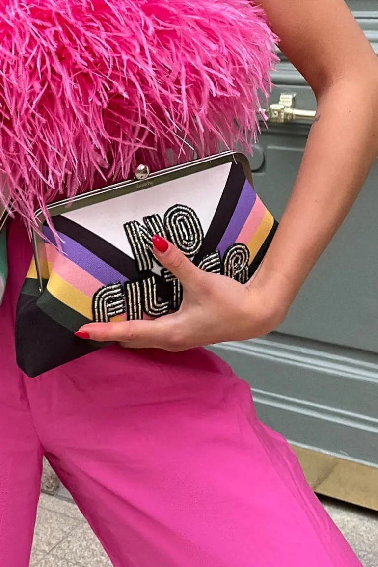 Clutch Bags<CULT MIA NO FILTER HAND-BEADED CLUTCH