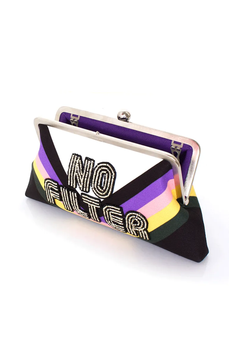 Clutch Bags<CULT MIA NO FILTER HAND-BEADED CLUTCH