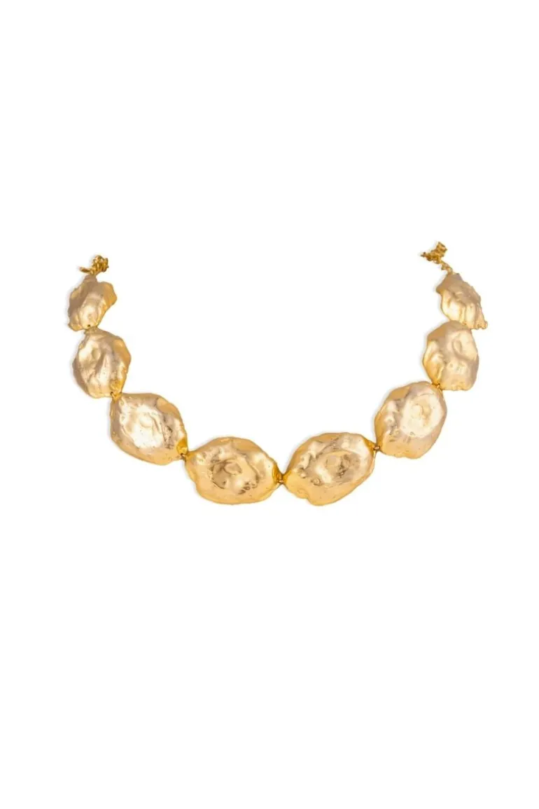 Necklaces<CULT MIA NO STONE UNTURNED CHOKER NECKLACE Gold