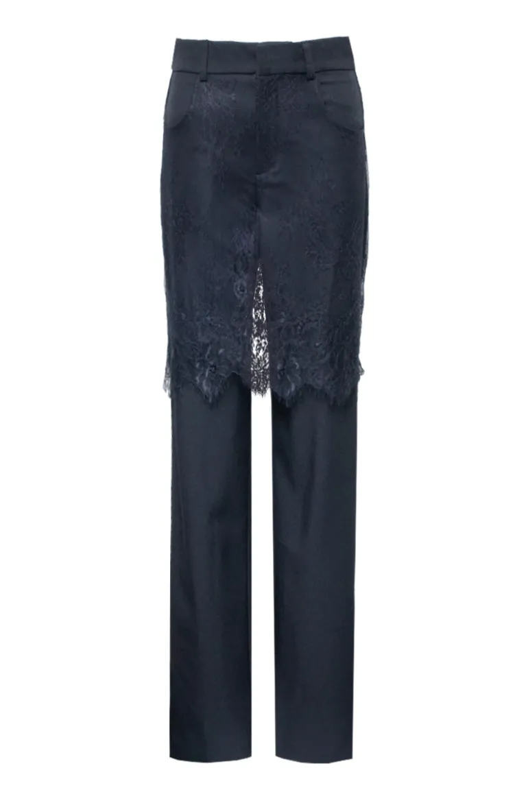 Pants<CULT MIA NONA STRAIGHT LEG PANTS Black