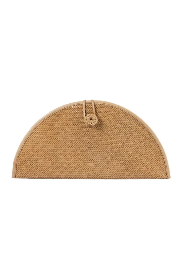 Clutch Bags<CULT MIA LA BARCA LEATHER CLUTCH Nude