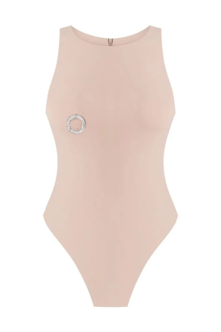 Tops<CULT MIA PIERCING BODYSUIT Nude