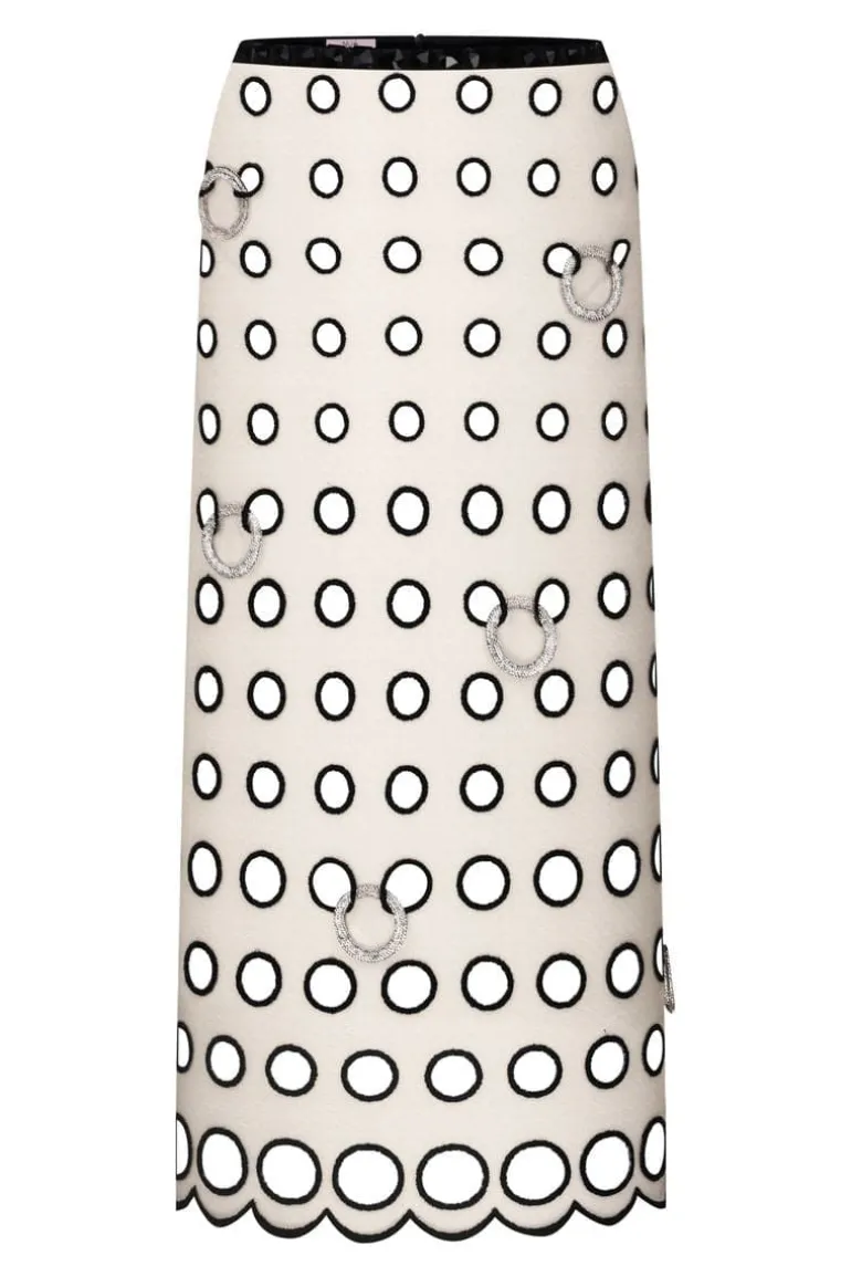Skirts<CULT MIA PIERCING MIDI SKIRT Nude