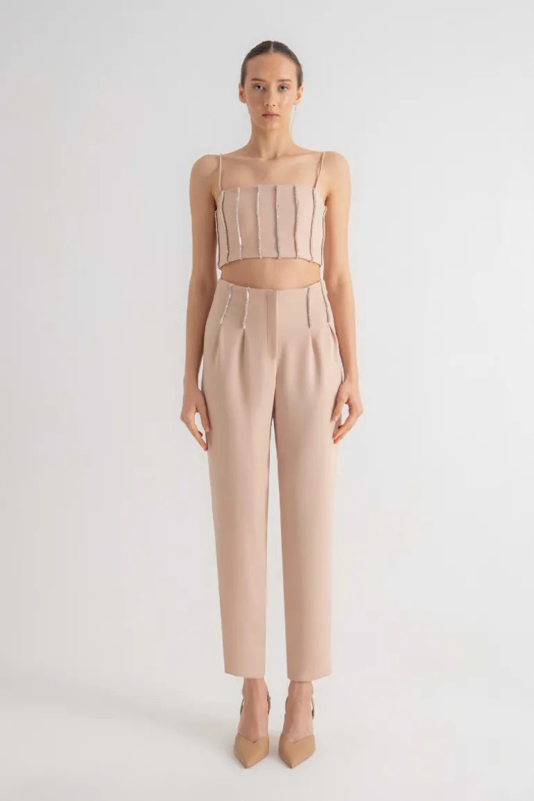 Tops<CULT MIA RHINESTONE TOP Nude