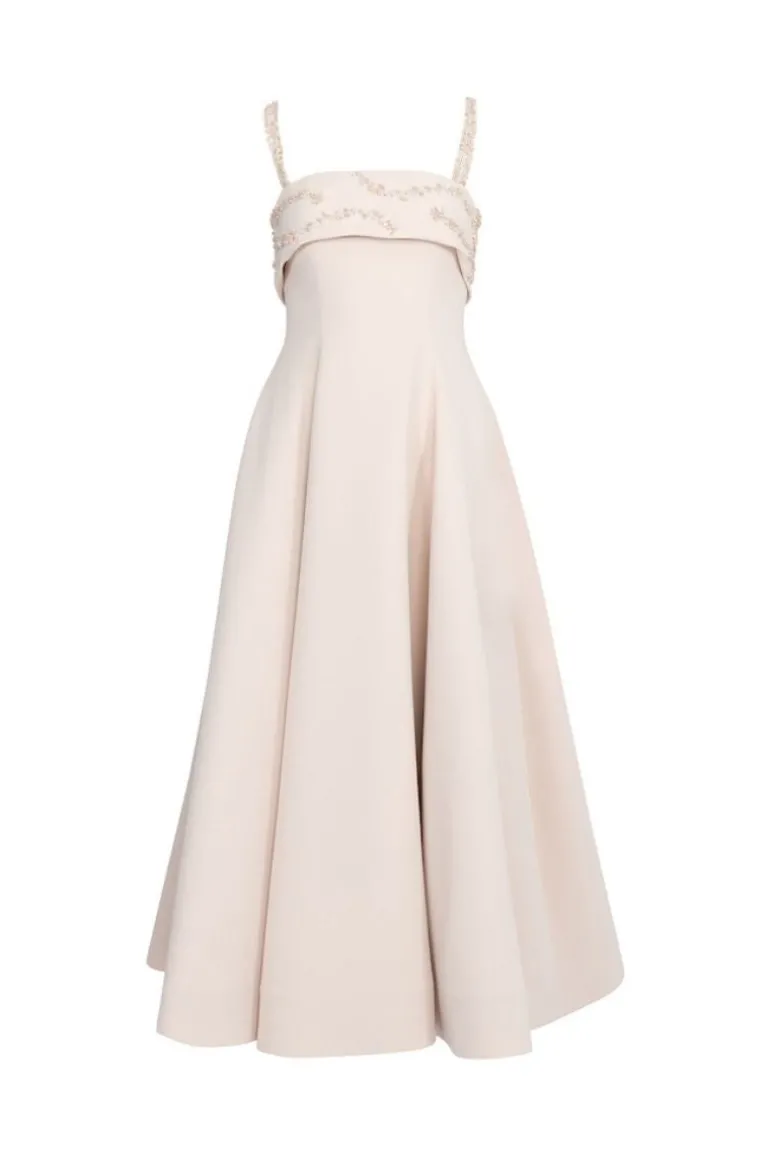 Dresses<CULT MIA STRAP SHOULDER MAXI DRESS Nude