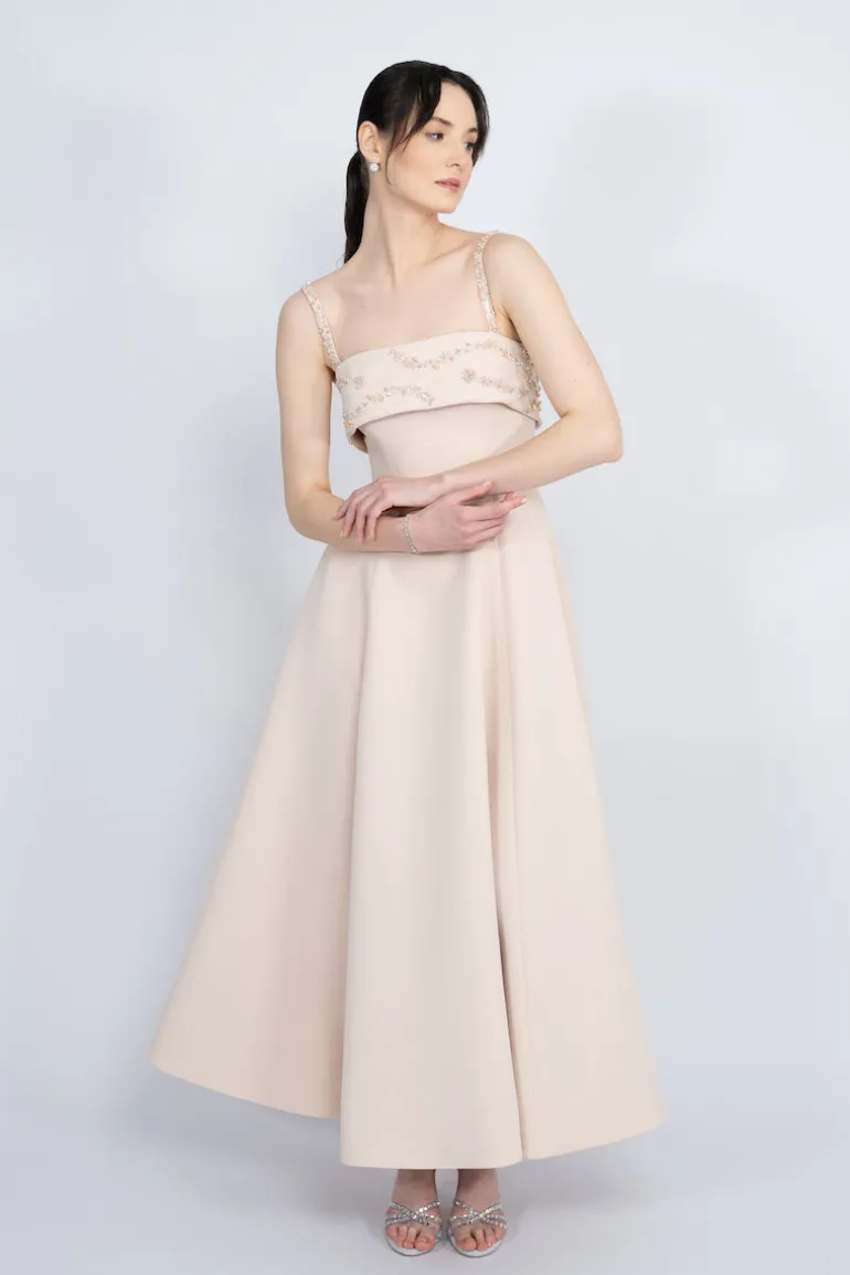 Dresses<CULT MIA STRAP SHOULDER MAXI DRESS Nude