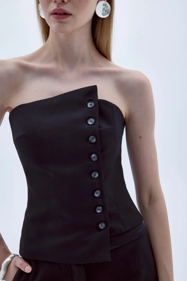 Tops<CULT MIA ODYLE TOP IN Black