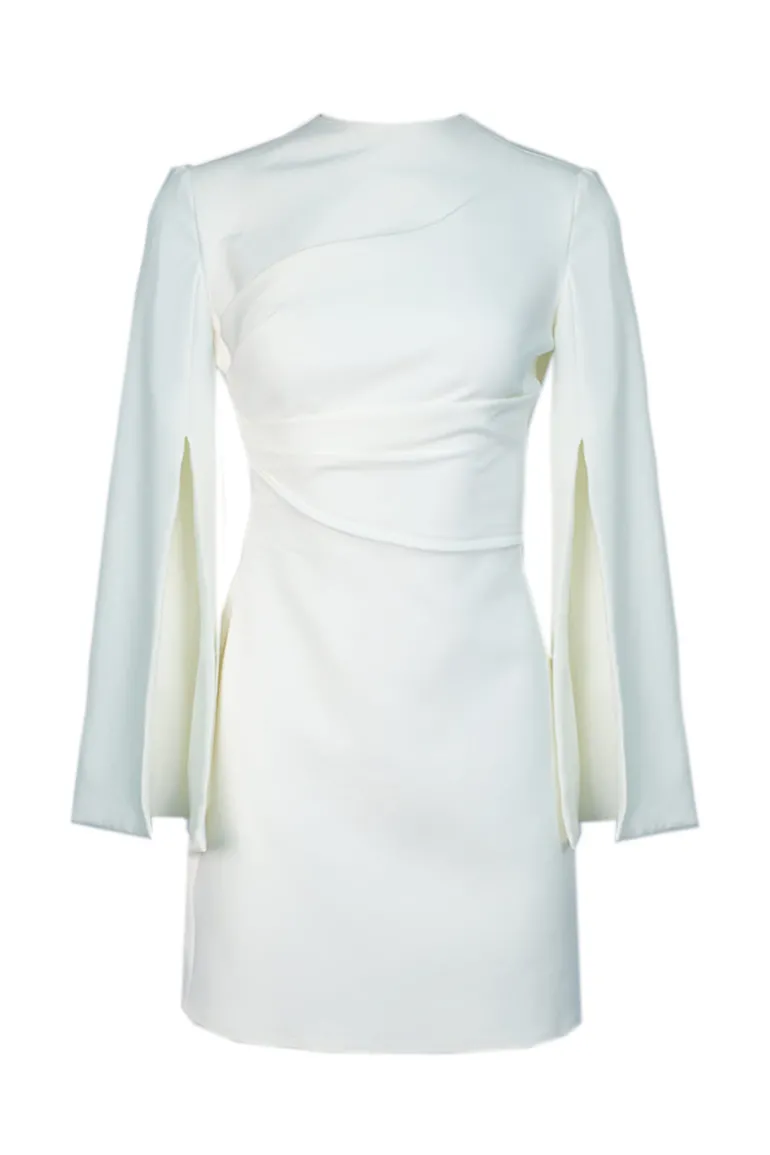 Dresses | Mini Dresses<CULT MIA DRAPED MINI DRESS Off-White