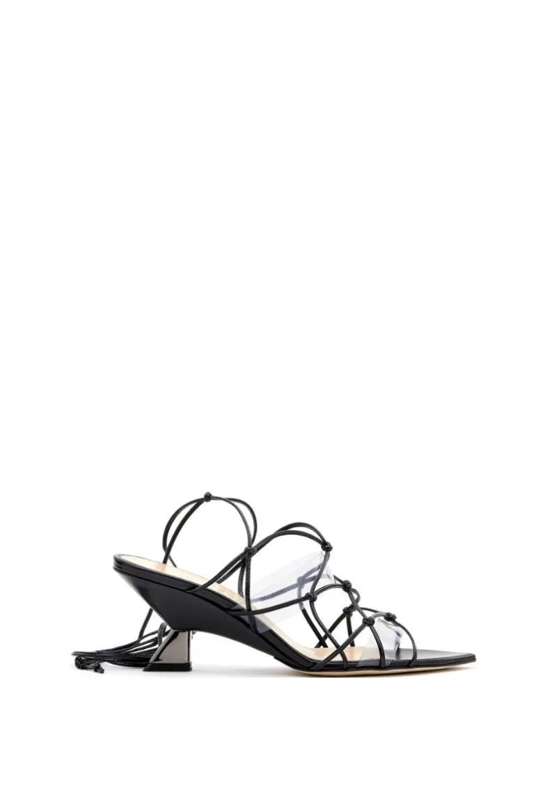 Sandals<CULT MIA OLGA NERO HEELS Black