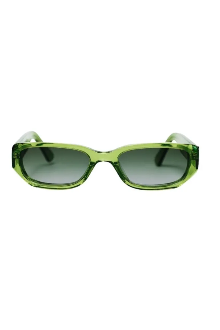 Sunglasses<CULT MIA ORE ROUNDED CATEYE SUNGLASSES Olive Green