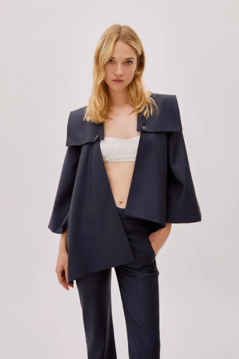 Jackets<CULT MIA OLIVIA WOOL JACKET Navy