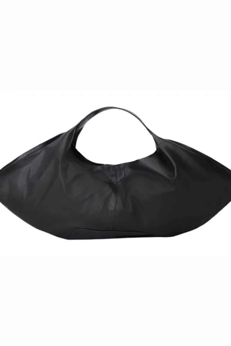 Shoulder Bags<CULT MIA OPHELIA OVERSIZED LEATHER BAG IN Black