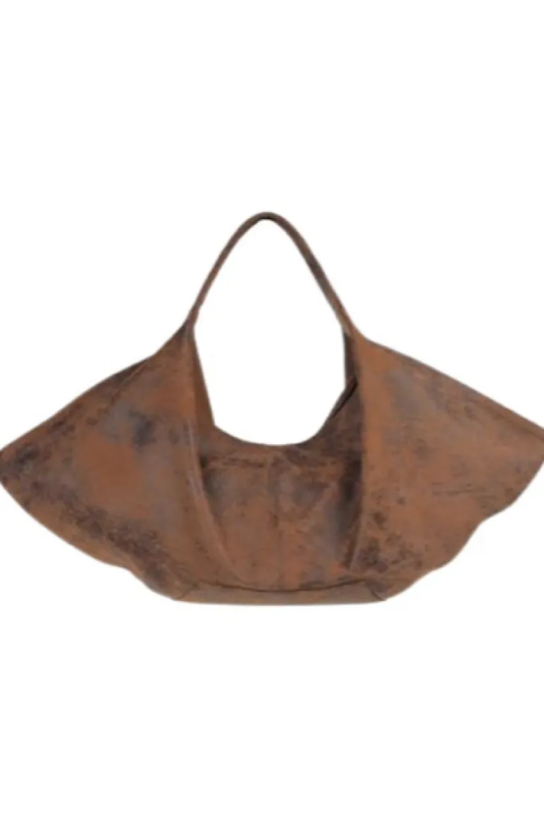Shoulder Bags<CULT MIA OPHELIA OVERSIZED LEATHER BAG IN Washed Brown