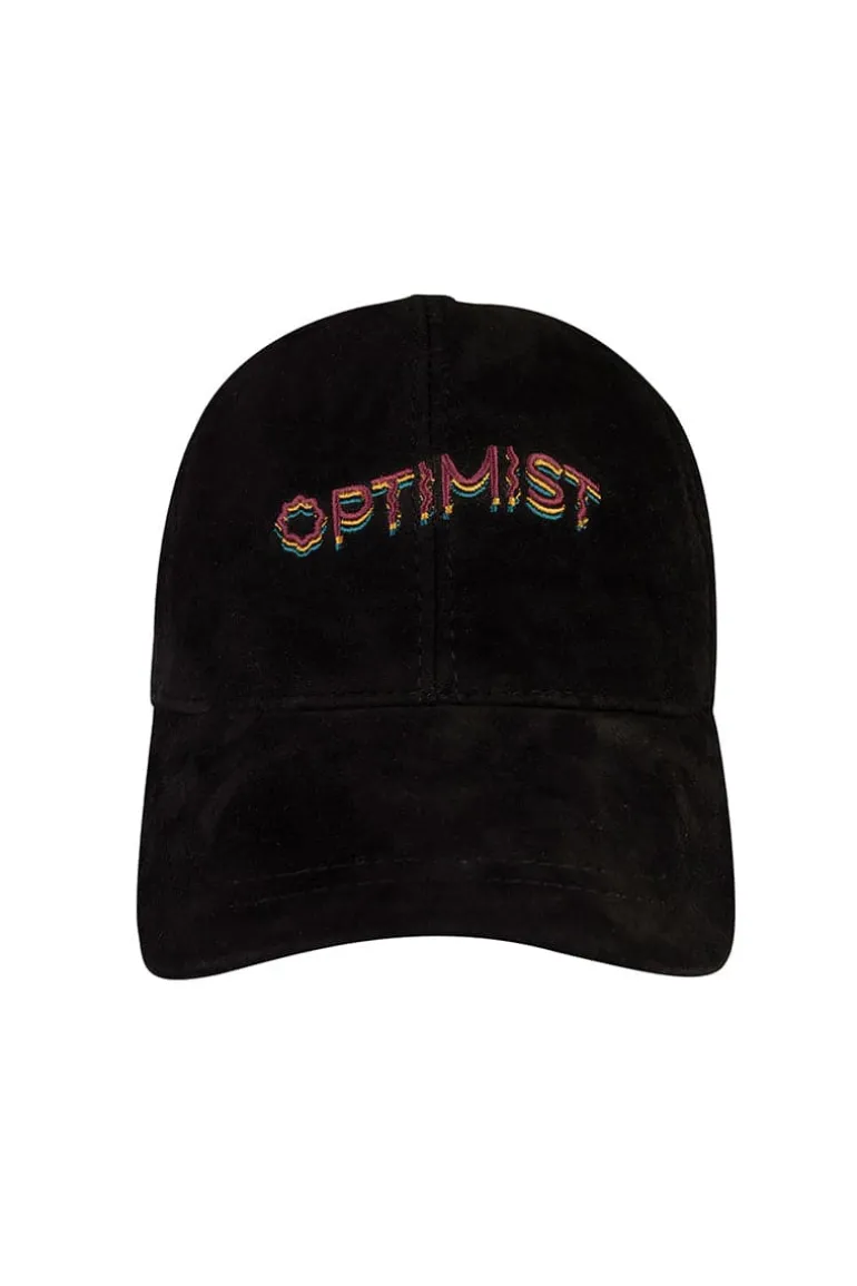 Hats<CULT MIA OPTIMIST EMBROIDERED CAP Black