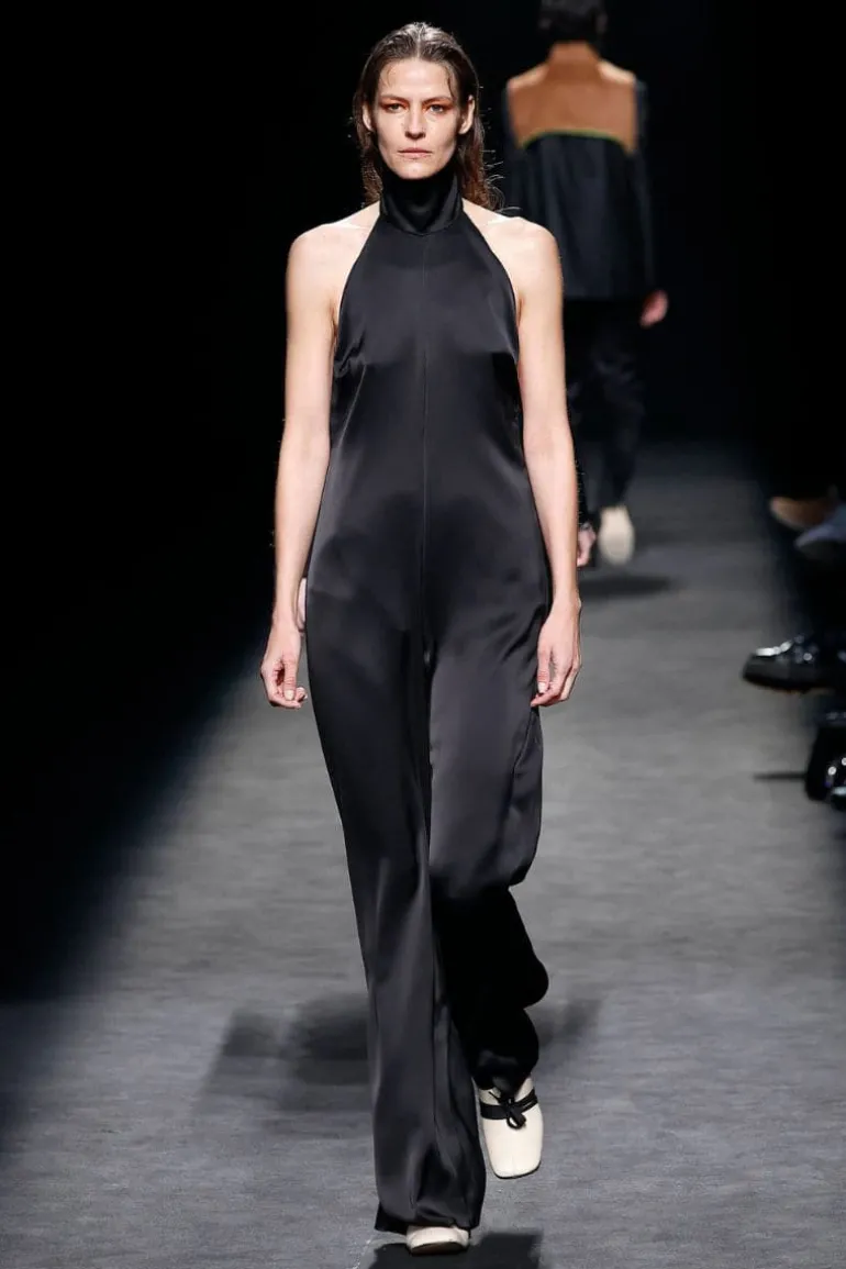 Jumpsuits<CULT MIA ORLEY SILK SATIN JUMPSUIT Black