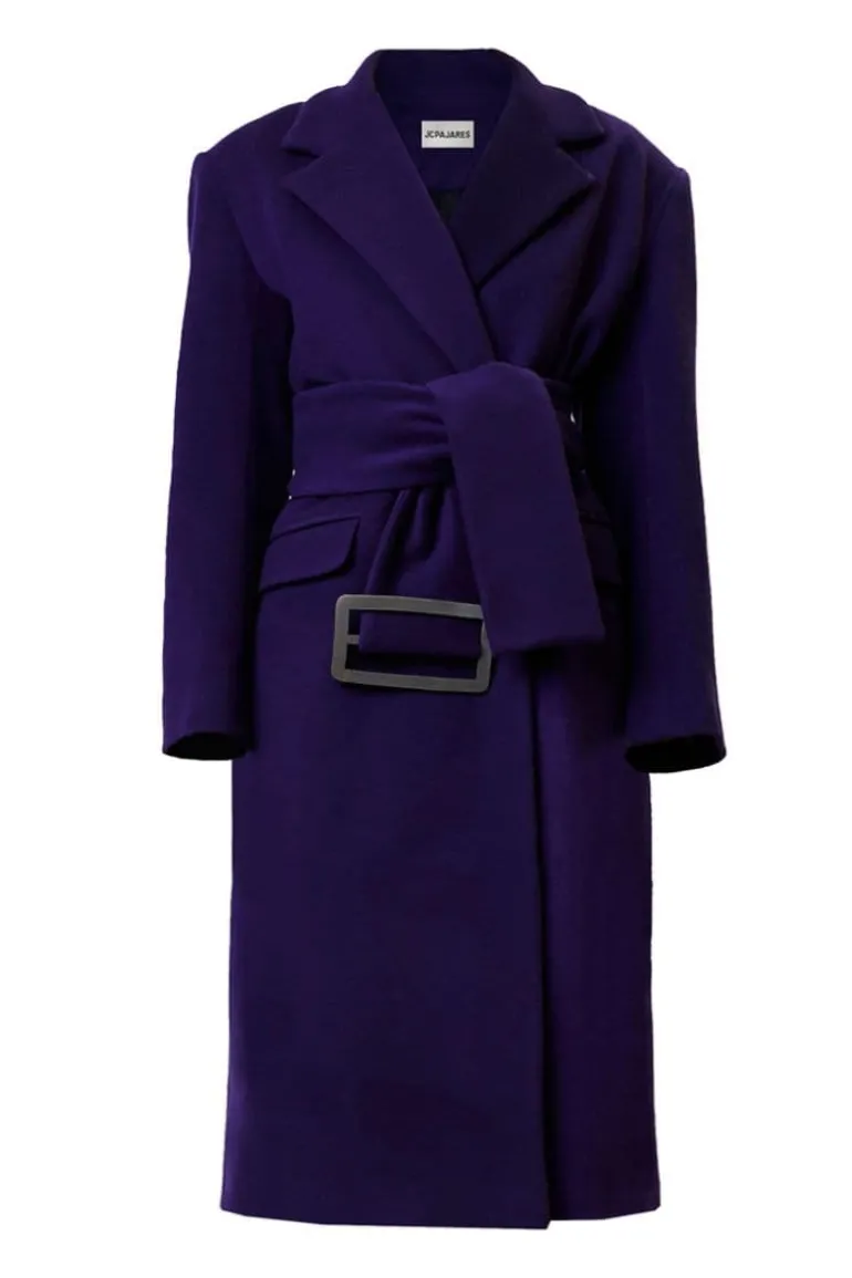 Coats<CULT MIA OVERSIZE WOOL AND CASHMERE COAT Purple