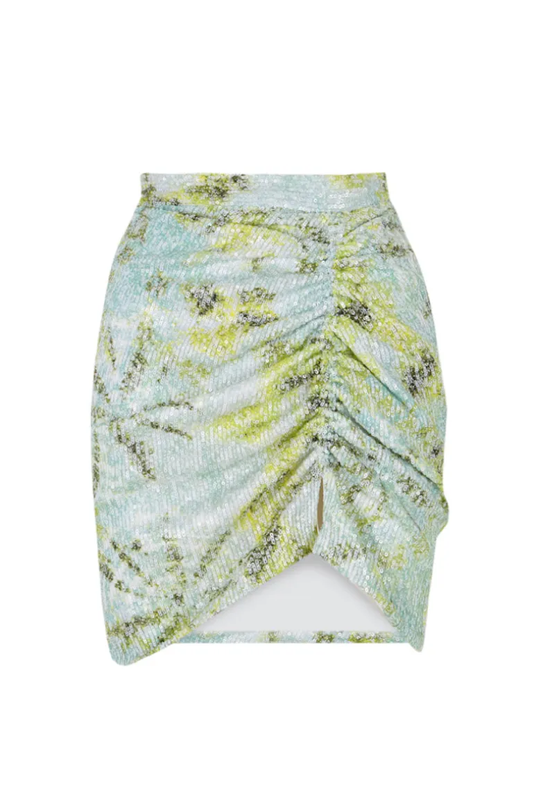 Skirts<CULT MIA PAILLETTES MINI SKIRT Tie Dye Print