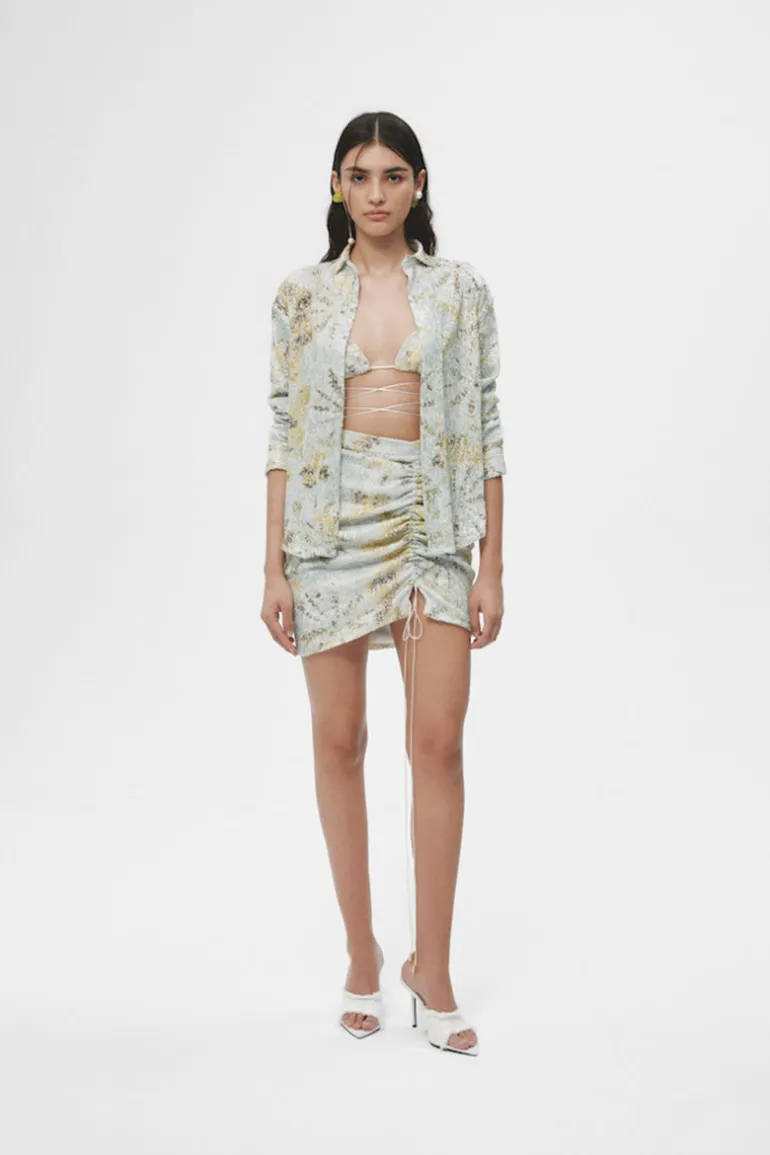Skirts<CULT MIA PAILLETTES MINI SKIRT Tie Dye Print