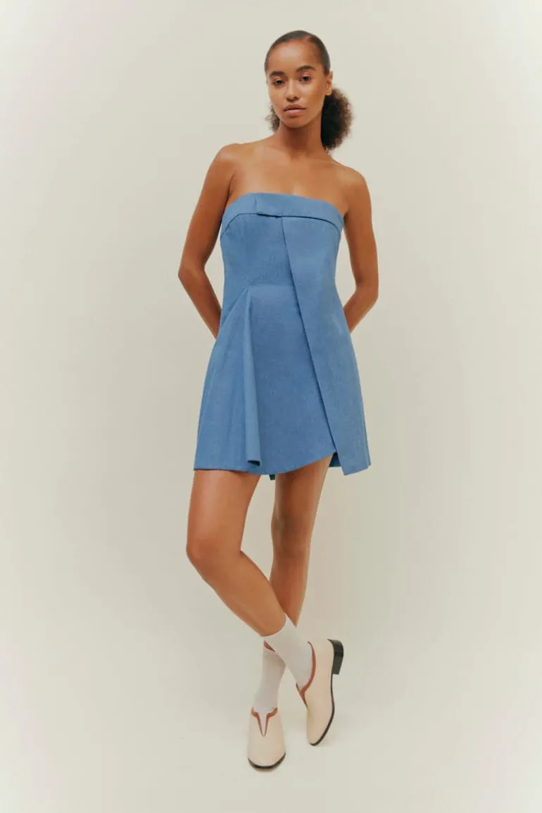 Dresses | Mini Dresses<CULT MIA PALMA STRAPLESS DRESS Blue