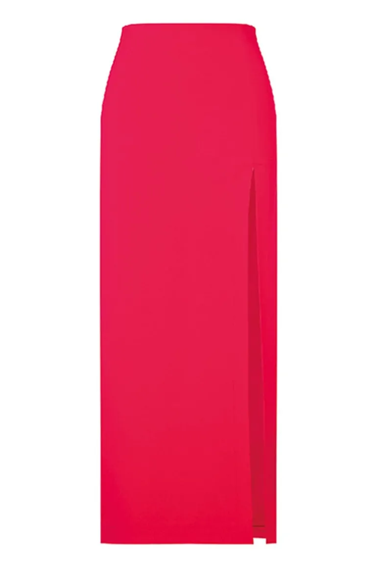 Outfit Sets<CULT MIA LALIA CREPE TOP AND LEA MIDI SKIRT SET Paprika Red