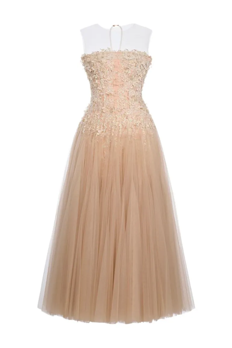 Dresses | Midi Dresses<CULT MIA BEADED LACE MIDI DRESS Pastel