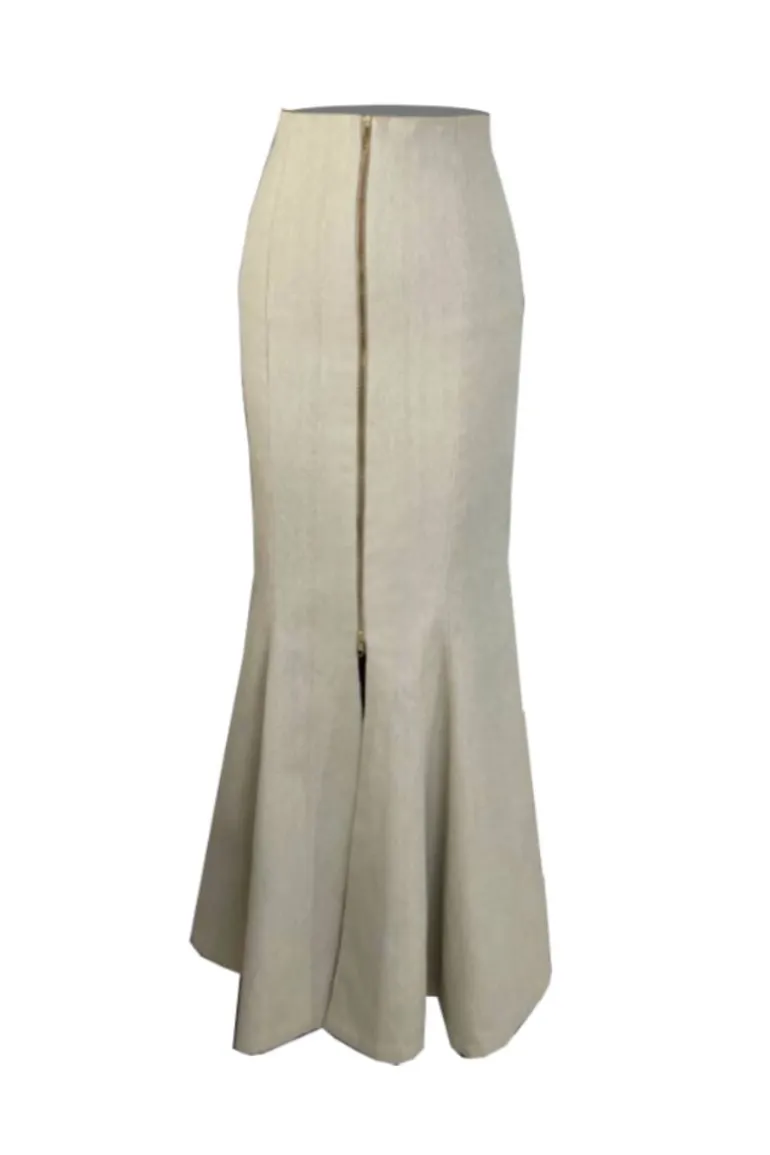 Skirts<CULT MIA PAULINA MERMAID MAXI SKIRT Beige