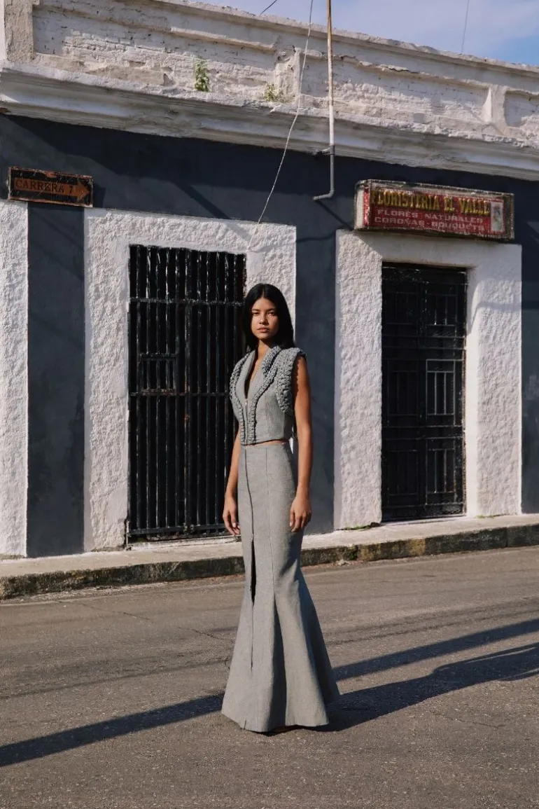 Skirts<CULT MIA PAULINA MERMAID MAXI SKIRT Gray