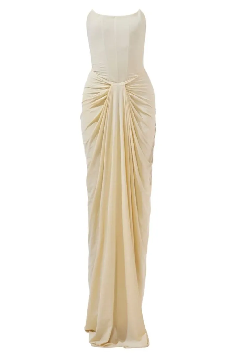 Dresses | Gowns<CULT MIA PEARL CORSET GOWN Ivory
