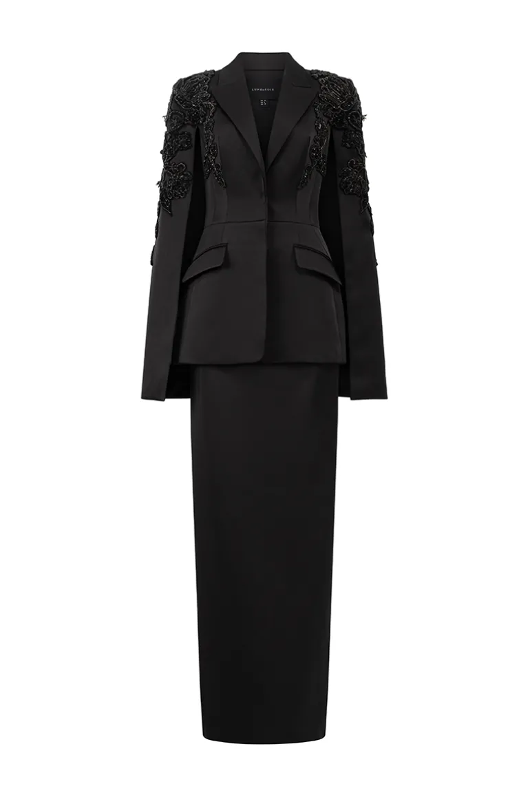 Outfit Sets<CULT MIA PEARL TAFFETA SET IN Black