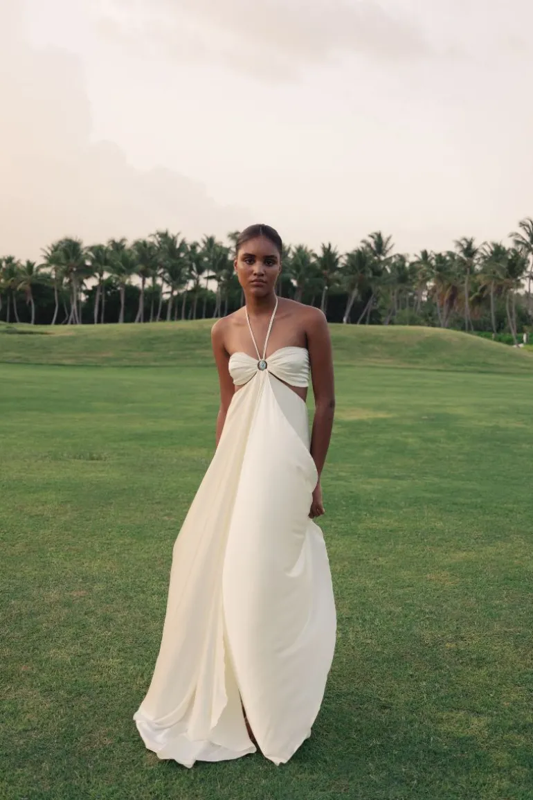 Dresses | Midi Dresses<CULT MIA PEÑON OFF-WHITE MIDI DRESS Off White