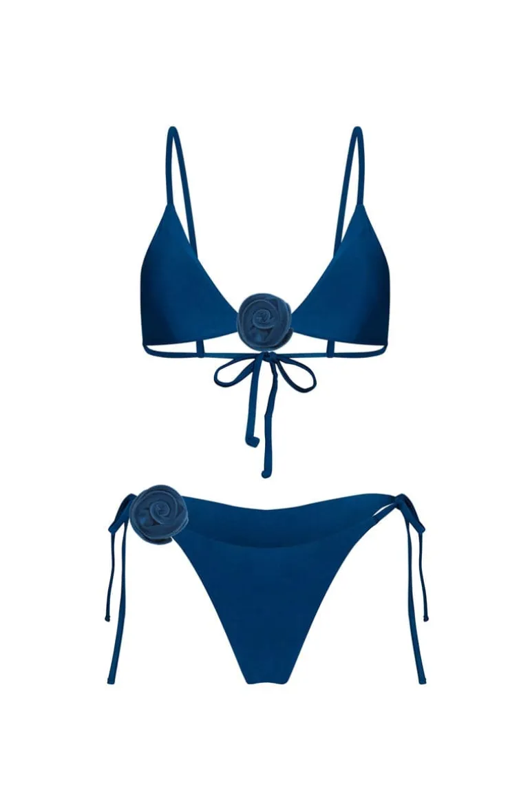 Swimwear<CULT MIA PETALO ARCHIPIELAGO BIKINI Dark Blue