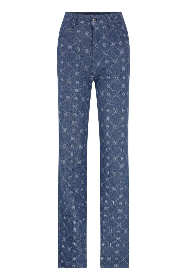 Pants<CULT MIA PETITE BLOSSOM JEANS Blue
