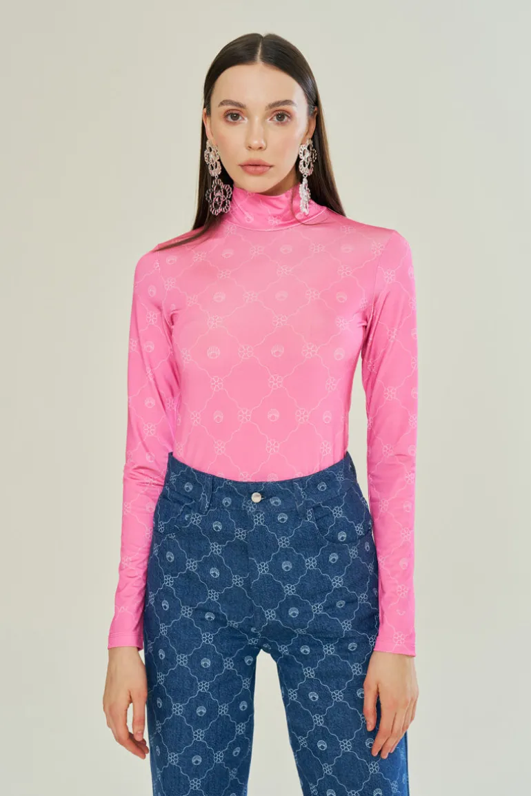 Tops<CULT MIA PETITE BLOSSOM TOP Pink