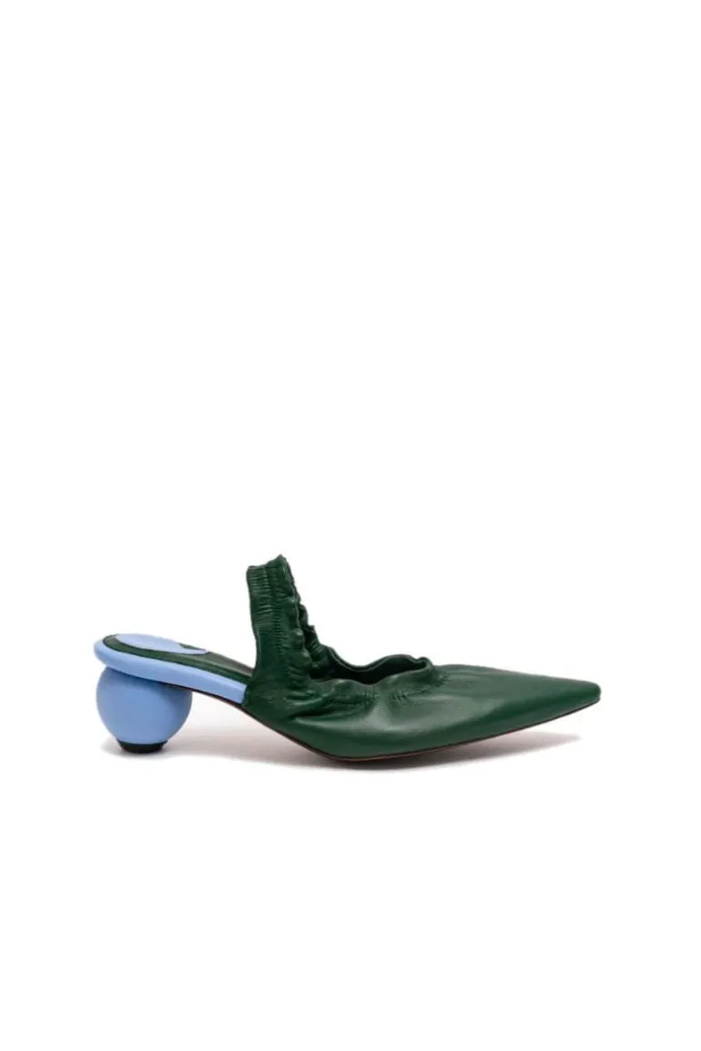 Heels<CULT MIA PHOEBE MULES Tourmaline Green