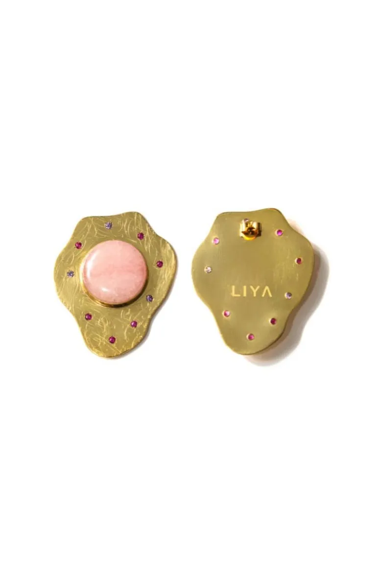 Earrings<CULT MIA PINK CLOUD EARRINGS Pink/Gold