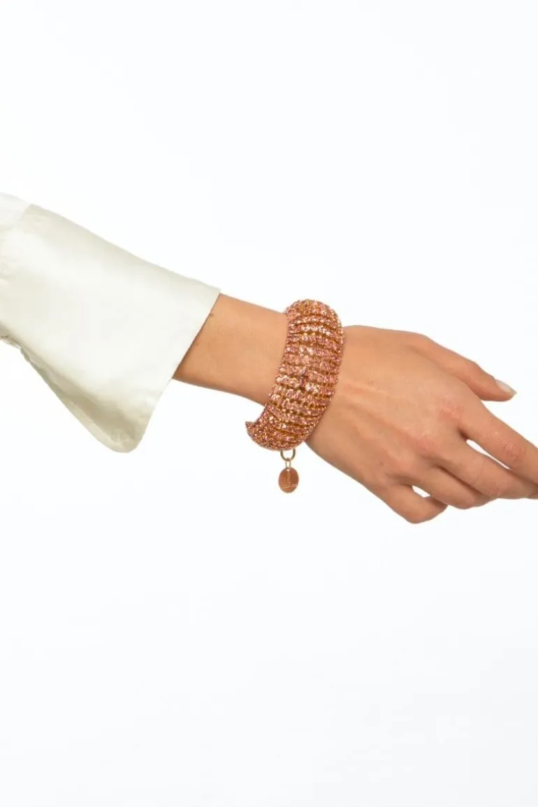 Bracelets<CULT MIA CRYSTAL EMBELLISHED BRACELET Pink