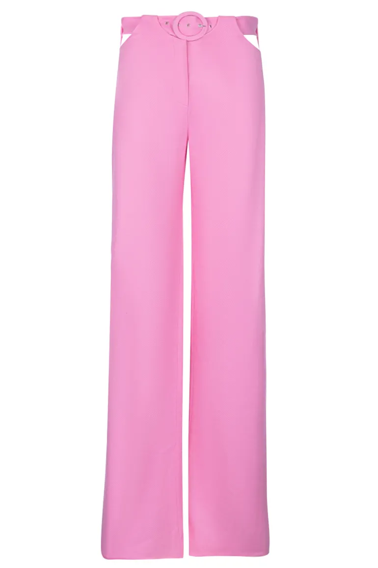Pants<CULT MIA CUTOUT PANTS Pink