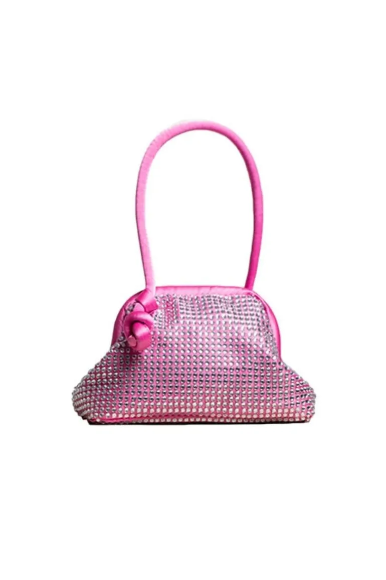 Top Handle Bags<CULT MIA DIAMOND MINI MONEY POUCH Pink