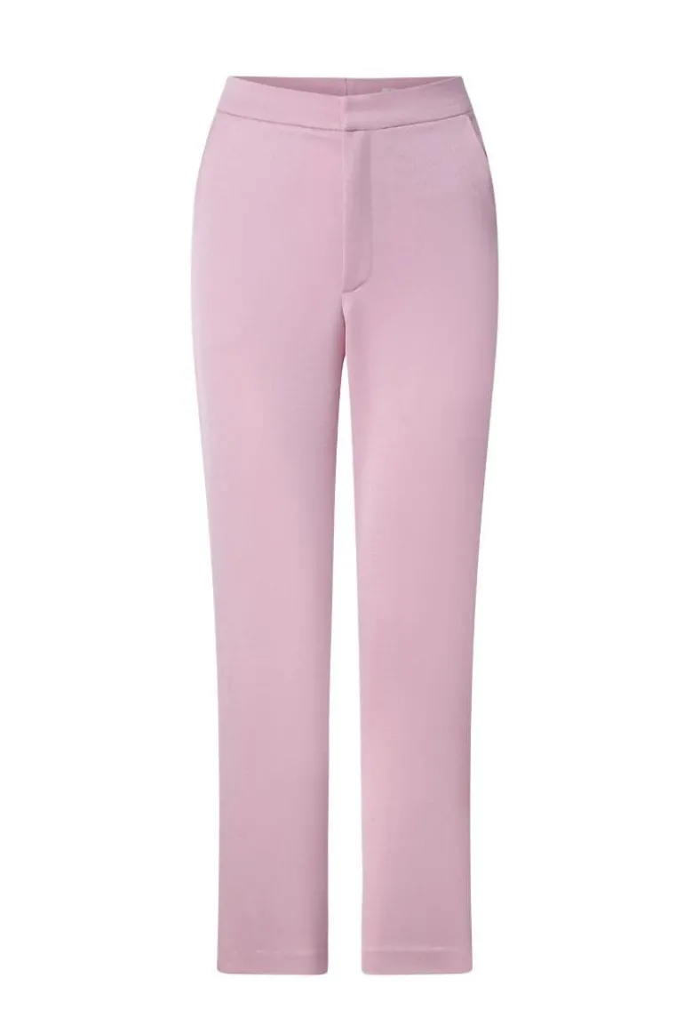 Pants<CULT MIA KATHRYN TAFFETA STRAIGHT PANTS Pink