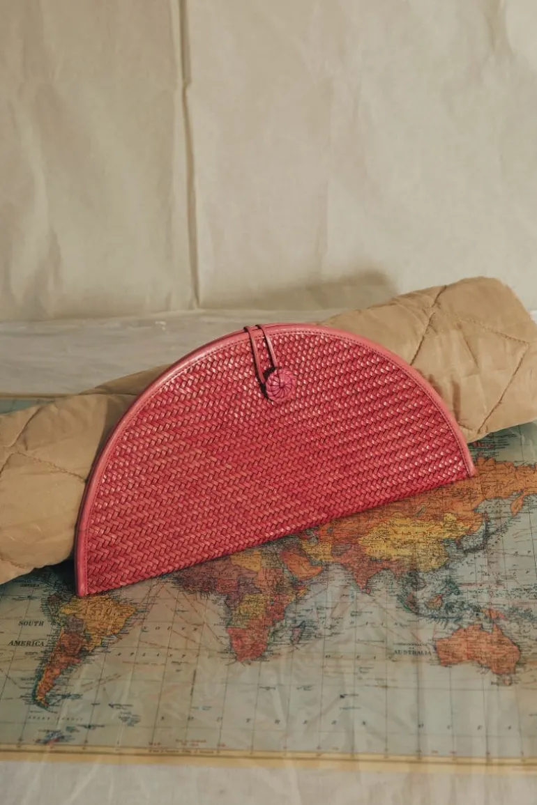 Clutch Bags<CULT MIA LA BARCA LEATHER CLUTCH Pink