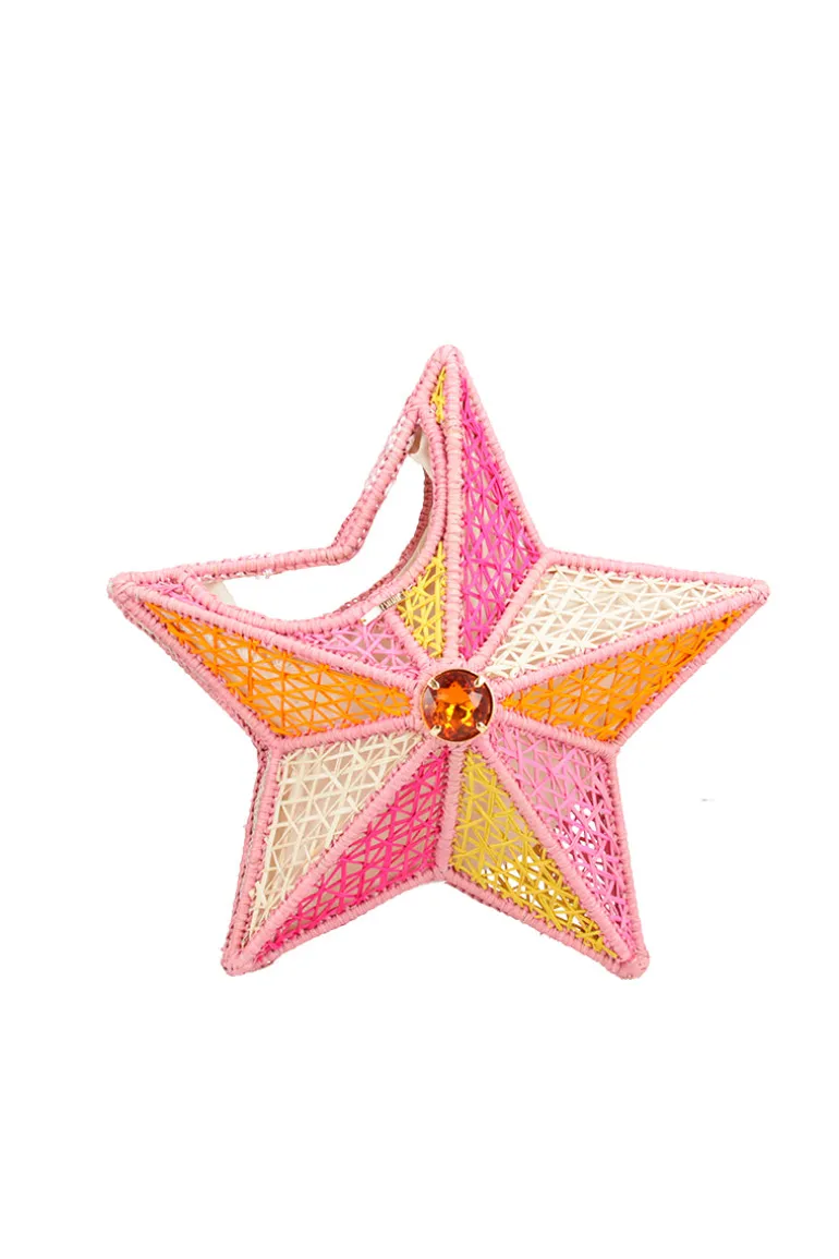 Clutch Bags<CULT MIA PINK STAR HANDBAG Multi