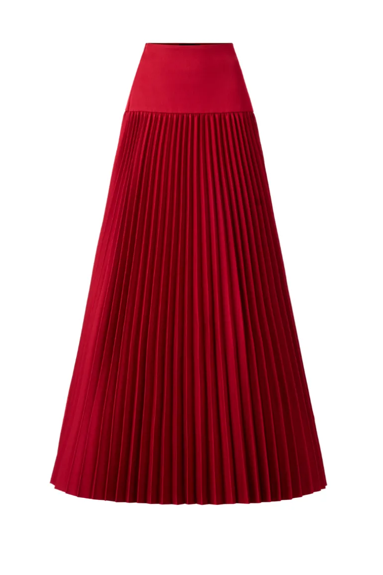 Skirts<CULT MIA PLEATED ANKLE SKIRT Red